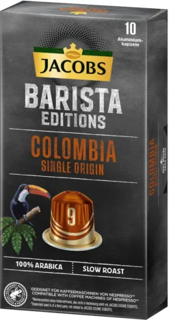 JACOBS Kapseln Barista Editions Colombia Origin 9 10 X 10 Nespresso®* Kompatibel 13 JACOBS Kapseln Barista Editions Colombia Origin 9 10 X 10 Nespresso®* Kompatibel -Drink World Store 0340e85ce02ca01e0564e38a5d963e18