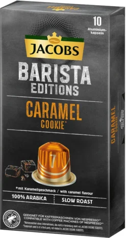 JACOBS Kapseln Barista Editions Caramel Cookie 7 10x10 Nespresso®* Kompatibel 12 JACOBS Kapseln Barista Editions Caramel Cookie 7 10x10 Nespresso®* Kompatibel -Drink World Store 035727538b8600dd33521803dcf6b19d