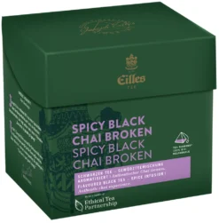 EILLES TEE Tea Diamond SPICY BLACK CHAI Broken Im Pyramidenbeutel, 20er Box