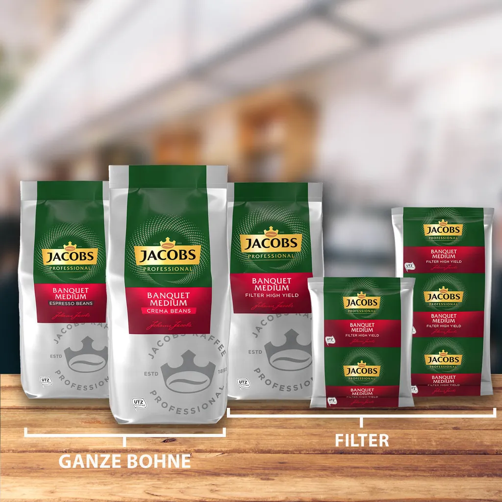 JACOBS Professional Kaffeebohnen Banquet Medium Espresso Bohnen 2 X 1 Kg 8 JACOBS Professional Kaffeebohnen Banquet Medium Espresso Bohnen 2 X 1 Kg – Bild 6