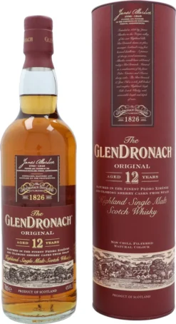 The GlenDronach 12 Jahre Original Highland Single Malt Scotch Whisky In Geschenkpackung | 43 % Vol | 0,7 L -Drink World Store 06a2c08ba143a421bfd63155f15b5091