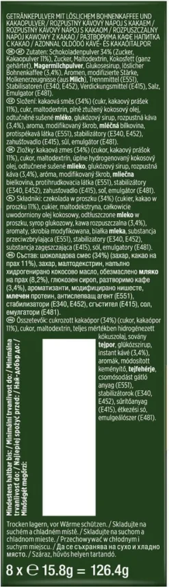JACOBS Löskaffee Typ Cappuccino Milka* Geschmack 10 X 8 Sticks - 80 Getränke 11 JACOBS Löskaffee Typ Cappuccino Milka* Geschmack 10 X 8 Sticks - 80 Getränke -Drink World Store 0b772f509ebafd05f15a8a3fe38703d1