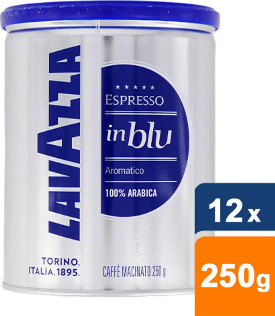 Lavazza - In Blu Gemahlener Kaffee - Dose 12x 250g 3 Lavazza - In Blu Gemahlener Kaffee - Dose 12x 250g