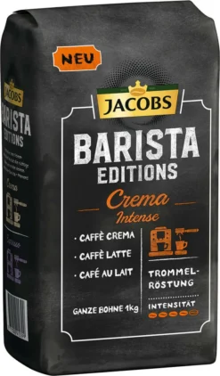 JACOBS Kaffeebohnen Barista Editions Crema Intense 2 X 1kg Ganze Kaffee Bohnen 11 JACOBS Kaffeebohnen Barista Editions Crema Intense 2 X 1kg Ganze Kaffee Bohnen -Drink World Store 128bb6f7db2433f14e6cce4934c50c00
