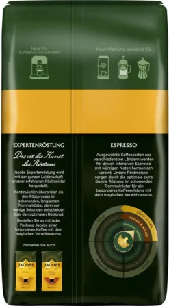 JACOBS Kaffeebohnen Expertenröstung Espresso 3 Kg Ganze Espressobohnen + 1 Jacobs Barista Becher + 1 Dose 12 JACOBS Kaffeebohnen Expertenröstung Espresso 3 Kg Ganze Espressobohnen + 1 Jacobs Barista Becher + 1 Dose -Drink World Store 14800e9ade06f13670e47790abdf7934