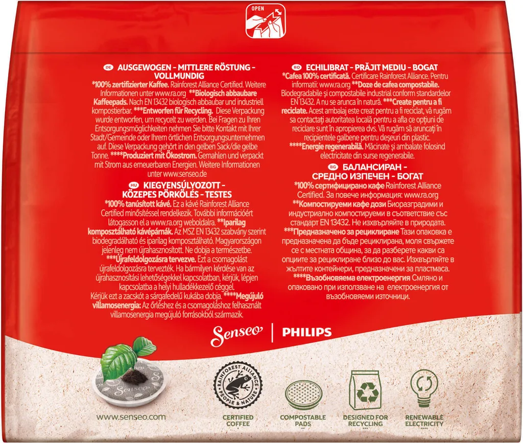 SENSEO Pads Classic Senseopads 10 X 16 Getränke - 160 Pads 7 SENSEO Pads Classic Senseopads 10 X 16 Getränke - 160 Pads – Bild 5