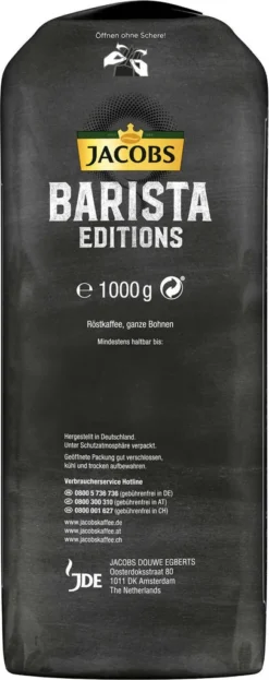 JACOBS Kaffeebohnen Barista Editions Crema Intense 2 X 1kg Ganze Kaffee Bohnen 15 JACOBS Kaffeebohnen Barista Editions Crema Intense 2 X 1kg Ganze Kaffee Bohnen -Drink World Store 17b40410a86ca6c83a14b27537760205