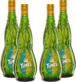 Tunel 4er Set Mezcladas 0,7L (30% Vol) Kräuterlikör Hierbas De Mallorca- [Enthält Sulfite]