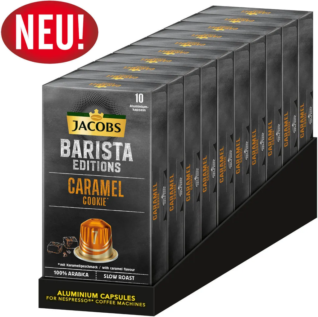 JACOBS Kapseln Barista Editions Caramel Cookie 7 10x10 Nespresso®* Kompatibel 3 JACOBS Kapseln Barista Editions Caramel Cookie 7 10x10 Nespresso®* Kompatibel