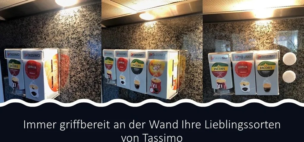 Milka Kakaogetränk + Wandhalter Für 2 Tassimo-Karton Einfache Montage Und Einfache Entnahme 5 Milka Kakaogetränk + Wandhalter Für 2 Tassimo-Karton Einfache Montage Und Einfache Entnahme – Bild 3