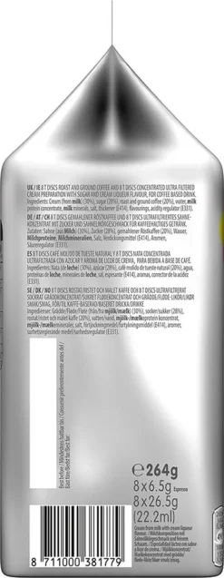 TASSIMO Latte Macchiato Baileys 5er Pack T Discs Kaffee Kapseln 5 X 8 Getränke -Drink World Store 21d4453ab863a1784a55921cdede9e71