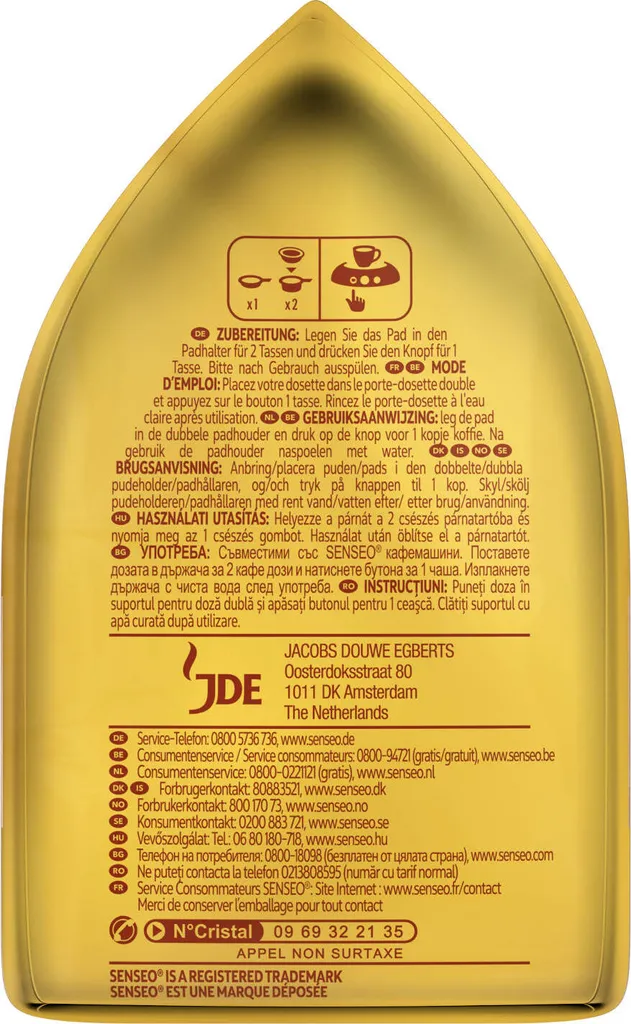 Senseo Café Latte Vanilla 10er Pack Kaffee Pads 10x 8 Pads, 80 Getränke 8 Senseo Café Latte Vanilla 10er Pack Kaffee Pads 10x 8 Pads, 80 Getränke – Bild 6