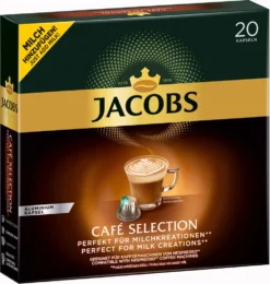 Jacobs Café Selection, Kaffeekapseln, Nespresso Kompatibel, Kaffee, 20 Kapseln á 5.2 G 10 Jacobs Café Selection, Kaffeekapseln, Nespresso Kompatibel, Kaffee, 20 Kapseln á 5.2 G -Drink World Store 2402c966776832581f0cc7ea088ff656