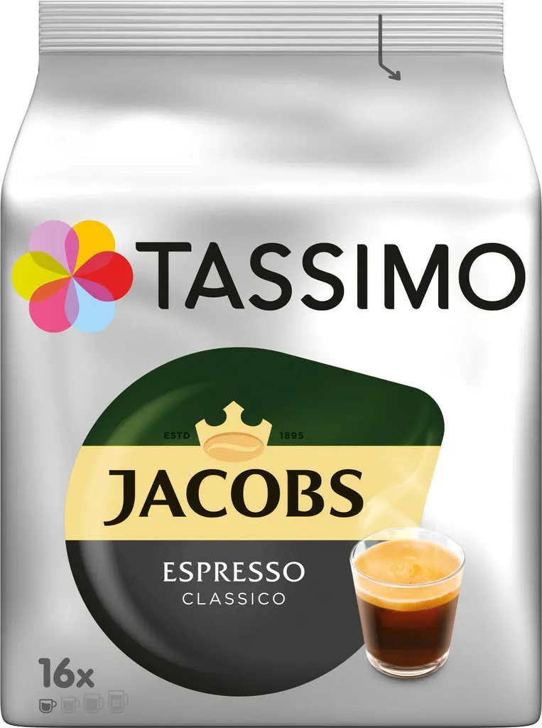 TASSIMO Jacobs Espresso Classico 5er Pack T Discs Kaffee Kapseln 5 X 16 Getränke 4 TASSIMO Jacobs Espresso Classico 5er Pack T Discs Kaffee Kapseln 5 X 16 Getränke – Bild 2