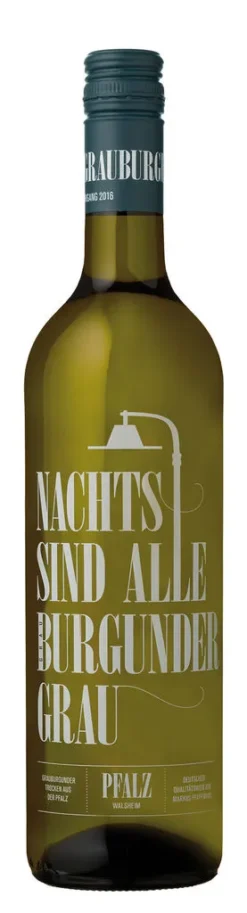 Nachts Sind Alle Burgunder Grau Grauburgunder QbA Trocken Pfalz | Deutschland | 12,5% Vol | 0,75 L