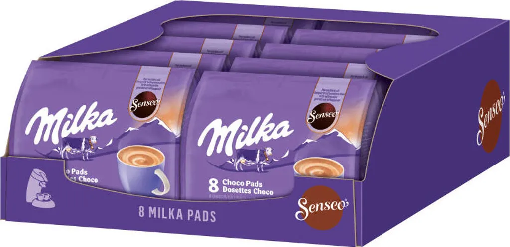 SENSEO Pads Milka Senseopads 80 Getränke Kakaogetränk Kakao-Pads Schoko Softpads 3 SENSEO Pads Milka Senseopads 80 Getränke Kakaogetränk Kakao-Pads Schoko Softpads