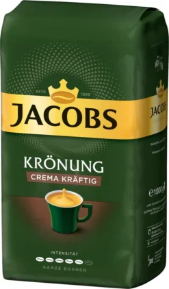 JACOBS Kaffeebohnen Krönung Crema Kräftig 3 Kg Geröstete Ganze Bohnen + 1 Jacobs Barista Becher + 1 Dose 15 JACOBS Kaffeebohnen Krönung Crema Kräftig 3 Kg Geröstete Ganze Bohnen + 1 Jacobs Barista Becher + 1 Dose -Drink World Store 2f14e5d5a708b571253680195fb3c668 1