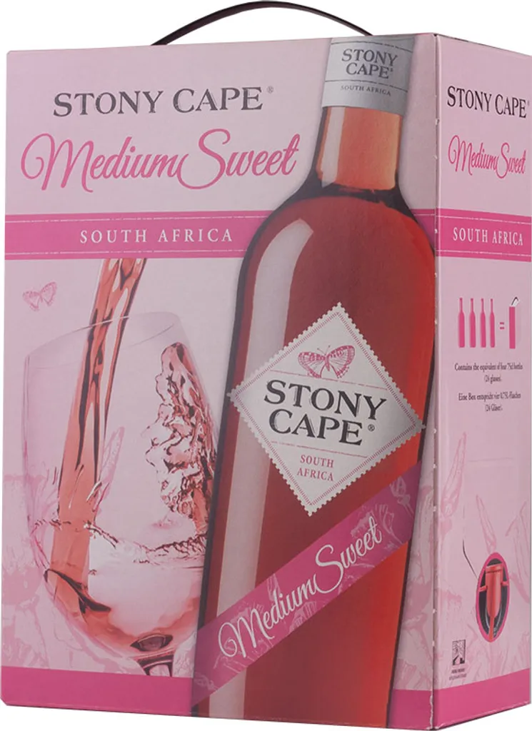 Stony Cape Rosé Medium Sweet 12% 3,0L BIB (SA) 3 Stony Cape Rosé Medium Sweet 12% 3,0L BIB (SA)