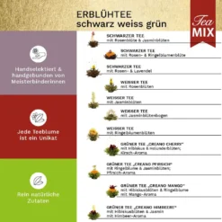 Creano Teeblumen Mix 18er ErblühTee Weißer, Schwarzer & Grüner Tee In Edeler Magnetbox Mit Sichtfenster & Silberprägung -Drink World Store 37397b676ac86c182112cfdd6858ab74