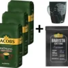 JACOBS Kaffeebohnen Krönung Crema Kräftig 3 Kg Geröstete Ganze Bohnen + 1 Jacobs Barista Becher + 1 Dose -Drink World Store 397cf7cc2f881b924c9a4b85fd20c70b