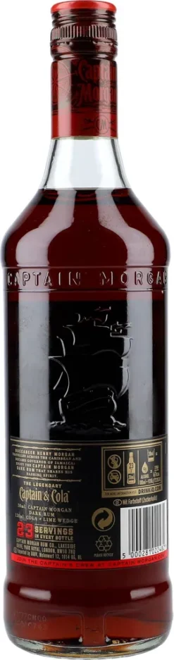 Captain Morgan Dark Rum Karibik | 40 % Vol | 0,7 L 7 Captain Morgan Dark Rum Karibik | 40 % Vol | 0,7 L -Drink World Store 3b735bfa9f11e9459846470d355724a5