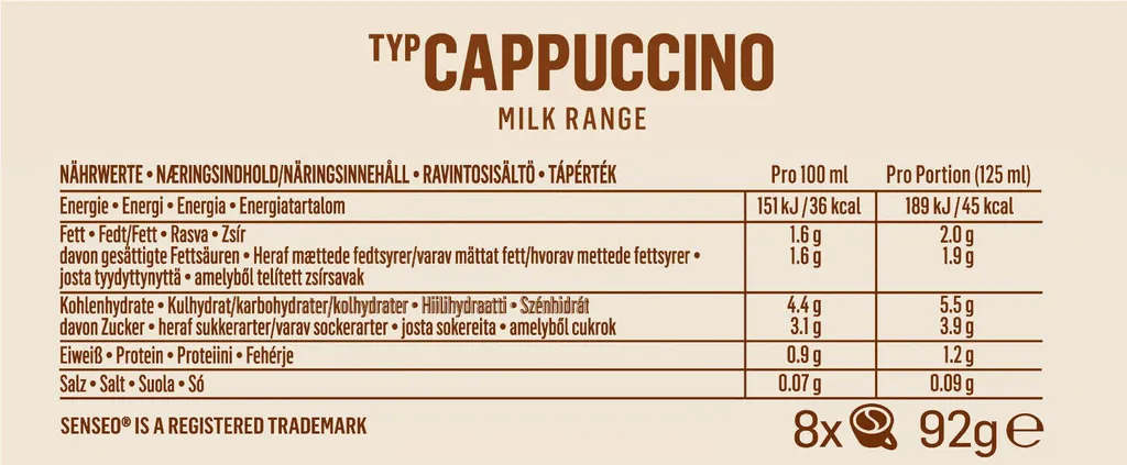 SENSEO Pads Typ Cappuccino & Milka Schoko - 80 Getränke UTZ- 5 SENSEO Pads Typ Cappuccino & Milka Schoko - 80 Getränke UTZ- – Bild 3