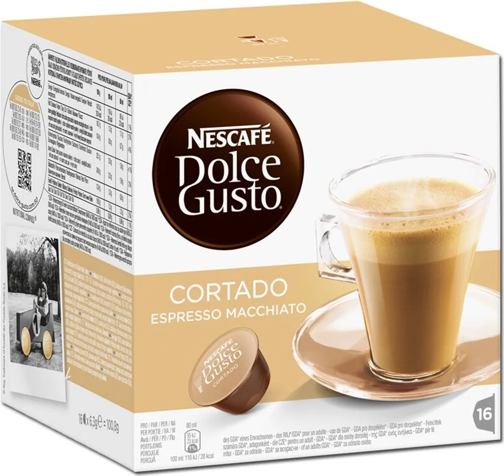 Nescafé® Nescafé Dolce Gusto Cortado Espresso Macchiato | 16 Portionen 3 Nescafé® Nescafé Dolce Gusto Cortado Espresso Macchiato | 16 Portionen