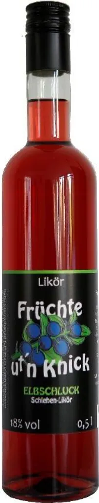 ELBSCHLUCK - UT'N KNICK - Schlehe Likör 18Vol% 0,5L