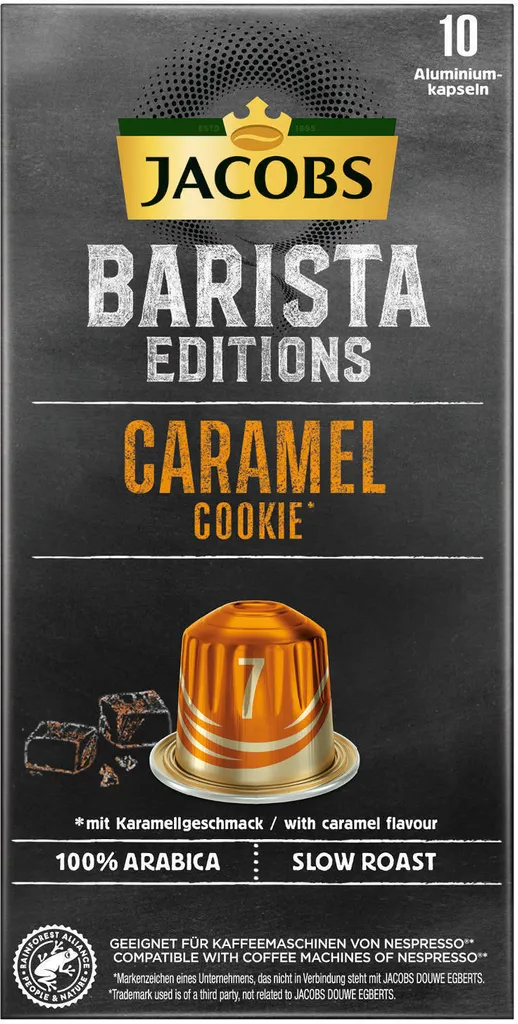 JACOBS Kapseln Barista Editions Caramel Cookie 7 10x10 Nespresso®* Kompatibel 4 JACOBS Kapseln Barista Editions Caramel Cookie 7 10x10 Nespresso®* Kompatibel – Bild 2