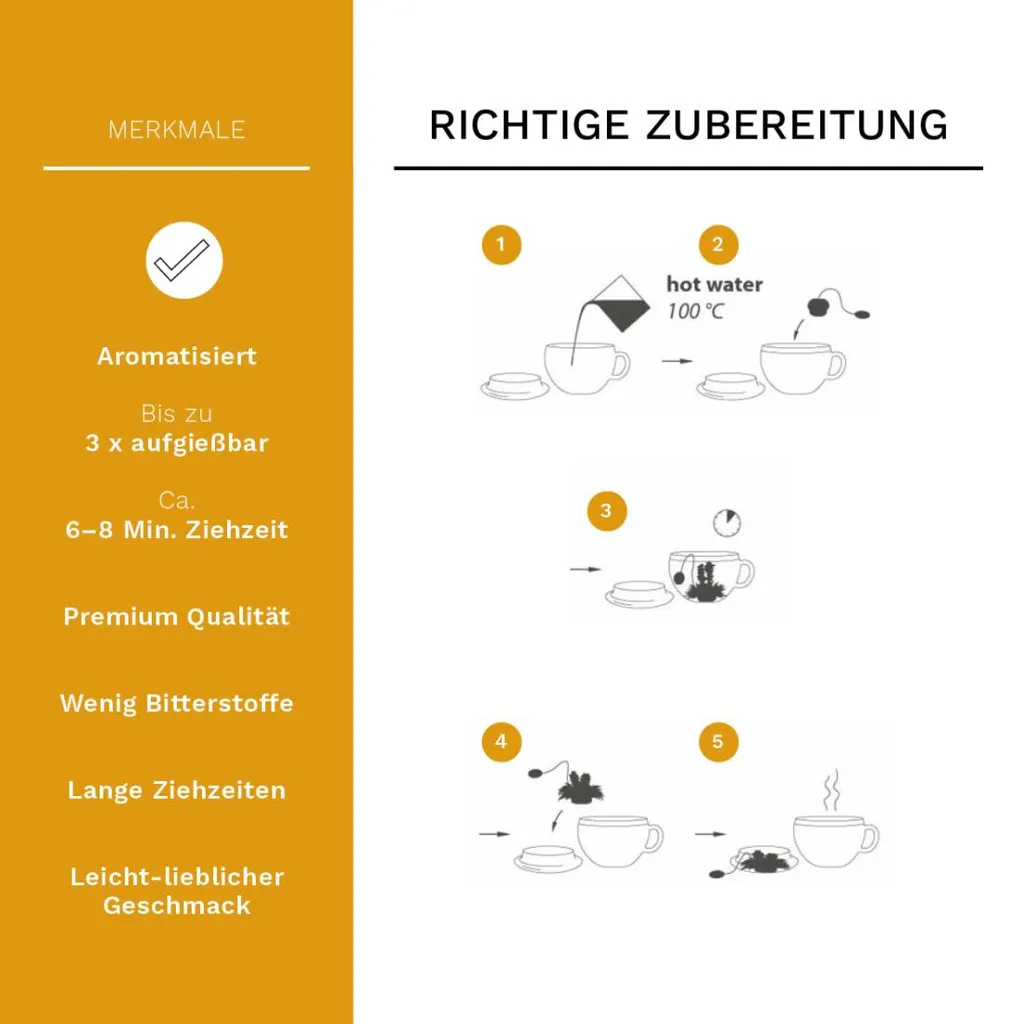 Creano Teelini Teeblumen Geschenkset In Teekiste Aus Holz, 12 ErblühTeelini In 4 Sorten, Weißer Tee 6 Creano Teelini Teeblumen Geschenkset In Teekiste Aus Holz, 12 ErblühTeelini In 4 Sorten, Weißer Tee – Bild 4