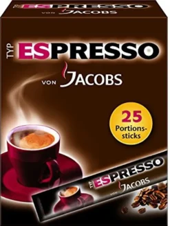 Jacobs Typ Espresso Sticks | Löslicher Kaffee | 25 Portionen 20 Jacobs Typ Espresso Sticks | Löslicher Kaffee | 25 Portionen -Drink World Store 488f1480f0411036b58a4f153a7f2a67