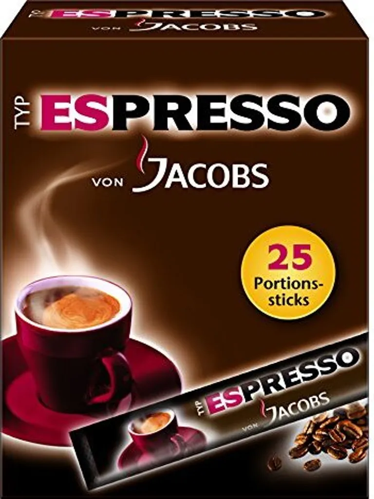 Jacobs Typ Espresso Sticks | Löslicher Kaffee | 25 Portionen 10 Jacobs Typ Espresso Sticks | Löslicher Kaffee | 25 Portionen – Bild 8