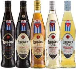Rum LEGENDARIO 5 Flaschen - Geschenk-Set