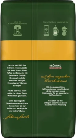 JACOBS Kaffeebohnen Krönung Crema Kräftig Bohnenkaffee 4 X 1 Kg Ganze Bohne 14 JACOBS Kaffeebohnen Krönung Crema Kräftig Bohnenkaffee 4 X 1 Kg Ganze Bohne -Drink World Store 4d508ba7fc143066fb56757abdde1bae