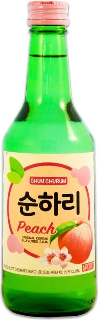 LOTTE Chum Churum Soju Peach Flavor 360ml | Soju Mit Pfirsichgeschmack Alk. 12% Vol. 3 LOTTE Chum Churum Soju Peach Flavor 360ml | Soju Mit Pfirsichgeschmack Alk. 12% Vol.