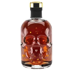 Rum 15 Jahre 0,5 L 24 Karat Gold Skull Totenkopf Flasche Caribbean Ron Solera Reserva 40% Vol Geschenkflasche
