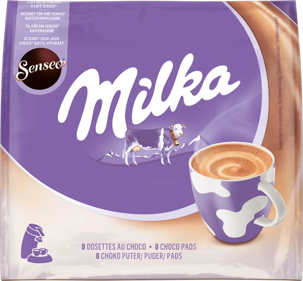 Senseo Milka Choco Pads, Schokoladengetränk, Kakaogetränk, Kaffeepads, 8 Pads Für 8 Portionen, 112 G 3 Senseo Milka Choco Pads, Schokoladengetränk, Kakaogetränk, Kaffeepads, 8 Pads Für 8 Portionen, 112 G