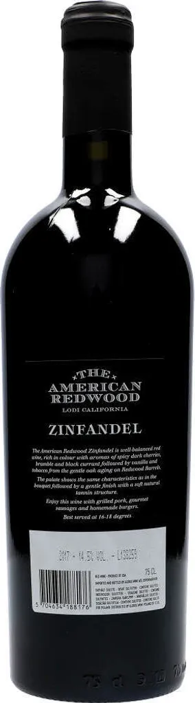 The American Redwood Zinfandel 14,5% 0,75 L 5 The American Redwood Zinfandel 14,5% 0,75 L – Bild 3