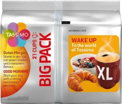 TASSIMO Morning Café XL 5er Pack T Discs Kaffee Kapseln 5 X 21 Getränke Big Pack -Drink World Store 57b81ae5ef5c714e4f408d48ad902921
