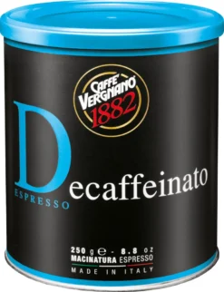 Caffè Vergnano 1882 Decaffeinato Espresso | Gemahlen | 250g Dose