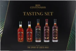 Ron Centenario Rum Tasting Set | Beinhaltet Centenario 9, 12, 18, 20 & 25 | 40 % Vol | 5 X 50 Ml | Insgesamt 0,25 L -Drink World Store 5acca4bb961c345faab38797660a6347