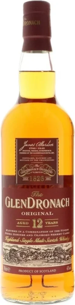 The GlenDronach 12 Jahre Original Highland Single Malt Scotch Whisky In Geschenkpackung | 43 % Vol | 0,7 L -Drink World Store 5b424c25e50930efe3108ef7782293c1