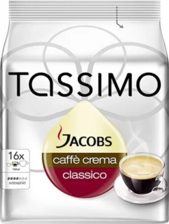 Tassimo Jacobs Caffè Crema Classico | 16 T Discs, Kaffeekapseln 17 Tassimo Jacobs Caffè Crema Classico | 16 T Discs, Kaffeekapseln -Drink World Store 5c4fff3e65c4ad237fafa2141508e7ca