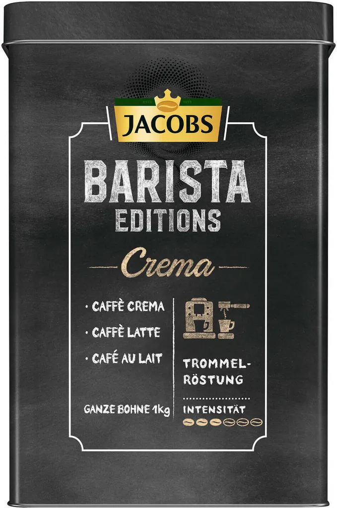 JACOBS Kaffeebohnen Expertenröstung Crema Italiano 3 Kg Geröstete Bohnen+ 1 Jacobs Barista Becher+ 1 Dose 10 JACOBS Kaffeebohnen Expertenröstung Crema Italiano 3 Kg Geröstete Bohnen+ 1 Jacobs Barista Becher+ 1 Dose – Bild 8