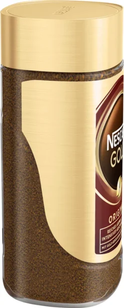 Nestlé® Nescafé Gold Das Original, Löslicher Bohnenkaffee, Kaffee, Gemahlener Röstkaffee, Glas, 100 G -Drink World Store 63c0535052fb73e77d87d1c09272f59c