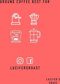 LUCIFER'S ROAST 4x1kg Espresso By KIQO Aus Italien - Starke Kaffeebohnen Für Kaffeevollautomaten Und Siebträger - Säurearm - 100% Robusta (ganze Bohnen, 4x1kg) -Drink World Store 6429b91fd9f21a239b44254128dace34
