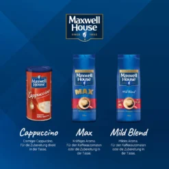 MAXWELL HOUSE Löskaffee Mild Blend Löslicher Kaffee Instantkaffee 8 X 500 G Beutel 17 MAXWELL HOUSE Löskaffee Mild Blend Löslicher Kaffee Instantkaffee 8 X 500 G Beutel -Drink World Store 642aacadca44bd852f0130520df9ef66