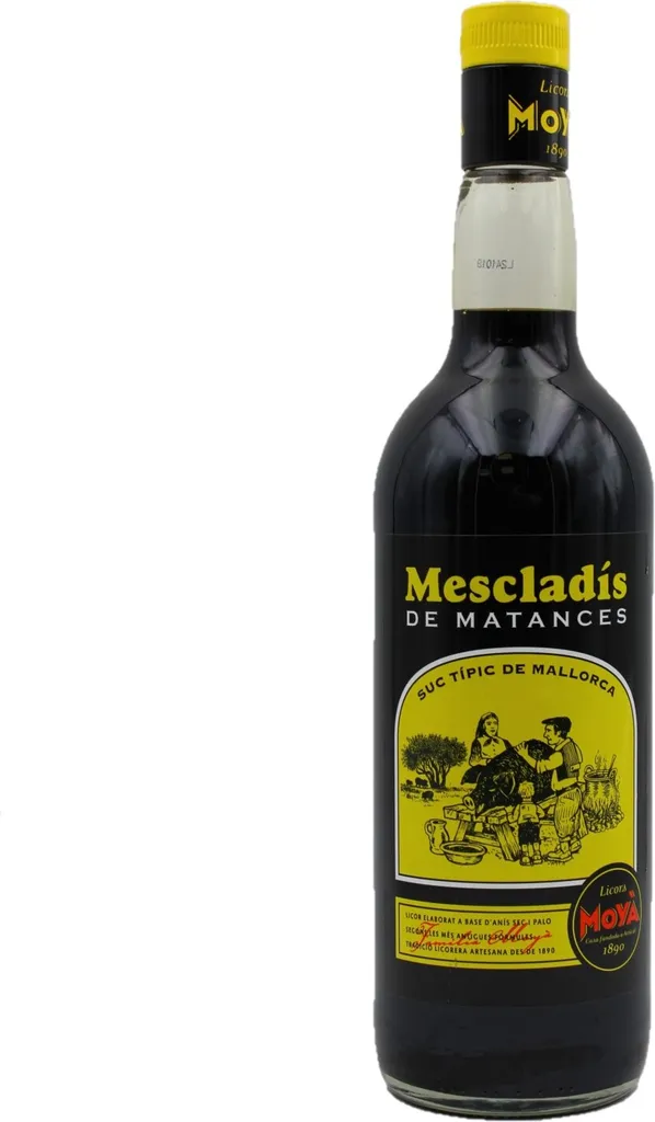 Moya Mescladis De Matances Kräuterlikör Mit Anis, Aus Mallorca 1Liter 3 Moya Mescladis De Matances Kräuterlikör Mit Anis, Aus Mallorca 1Liter