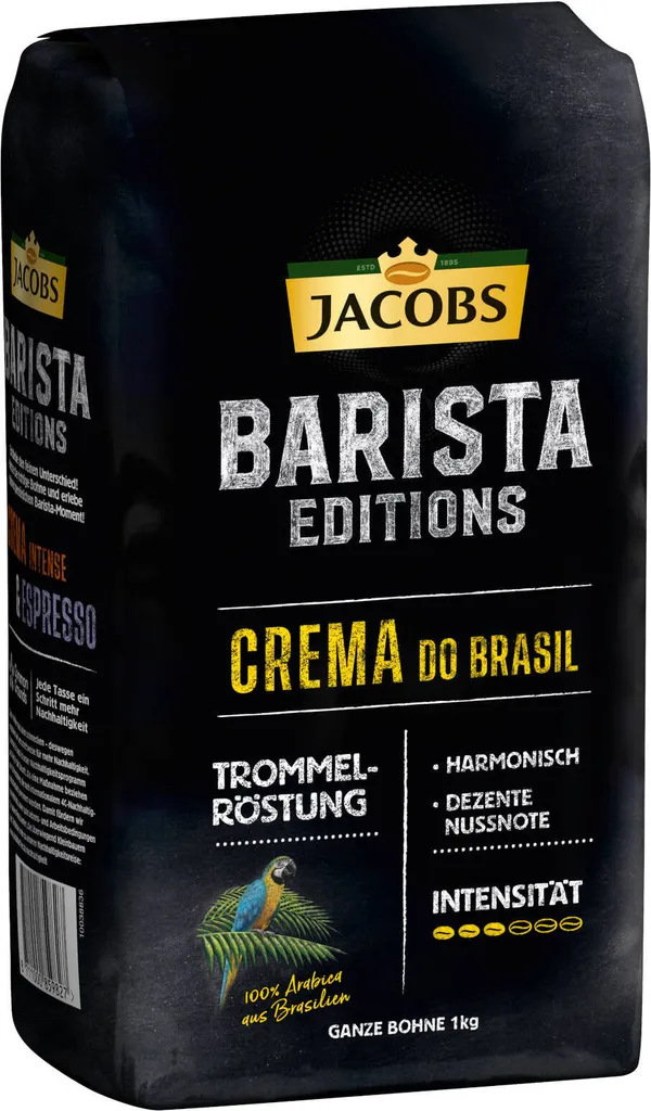 JACOBS Kaffeebohnen Barista Editions Crema Do Brasil 4 X 1 Kg Geröstete Bohnen 5 JACOBS Kaffeebohnen Barista Editions Crema Do Brasil 4 X 1 Kg Geröstete Bohnen – Bild 3