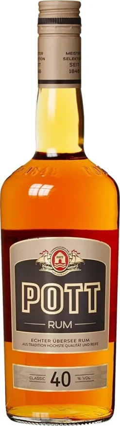 Der Gute Pott Rum Echter Übersee Rum | 40 % Vol | 0,7 L